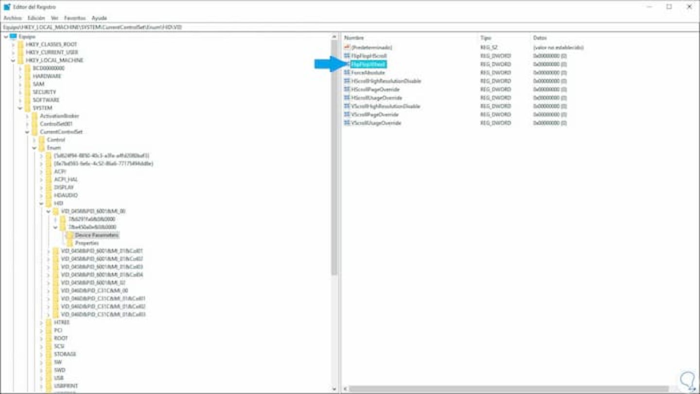 Możesz odwrócić najechanie kursorem myszy z Edytora rejestru systemu Windows, jeśli wykonasz następujące kroki